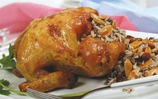 طريقة عمل الدجاج المحشو بالأرز‎‎