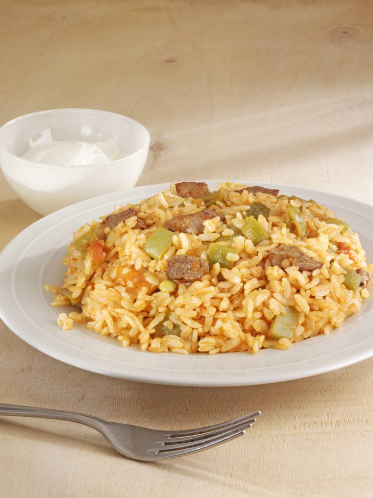 طريقة عمل أرز باللحمة والزبادي‎‎