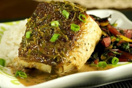 شرائح القاروص بالليمون‎‎