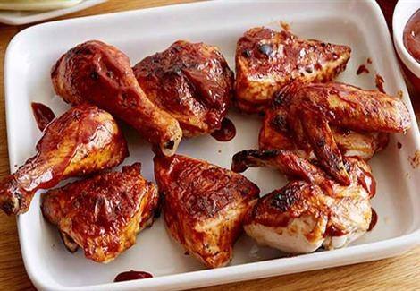 الدجاج المشوي بالكاتشب والعسل‎‎