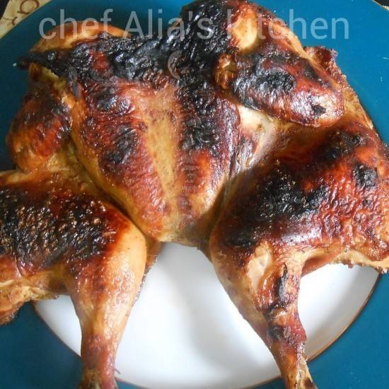  الدجاج المشوى لخبيرة الطهى عليا الشامى‎‎