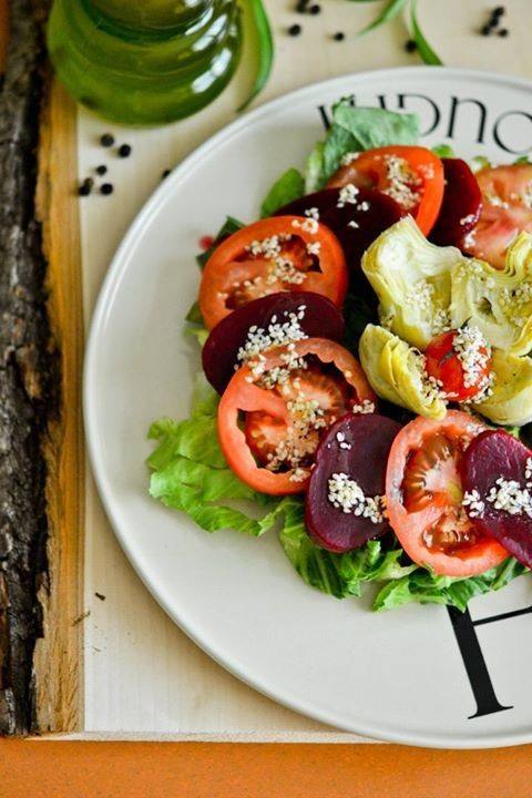 سلطة البنجر والخرشوف لخبيرة الطهى آسيا عثمان‎‎
