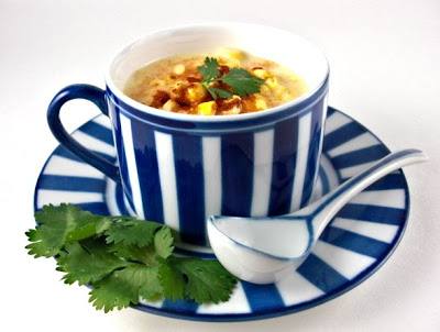 حساء الذرة مع البابريكا‎‎