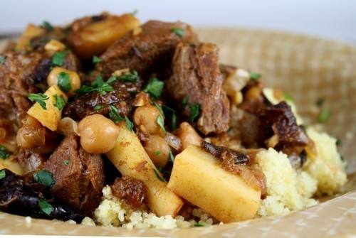 طاجن اللحم بالحمص ‎‎