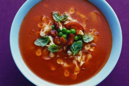 شوربة الطماطم والمكرونة ‎‎