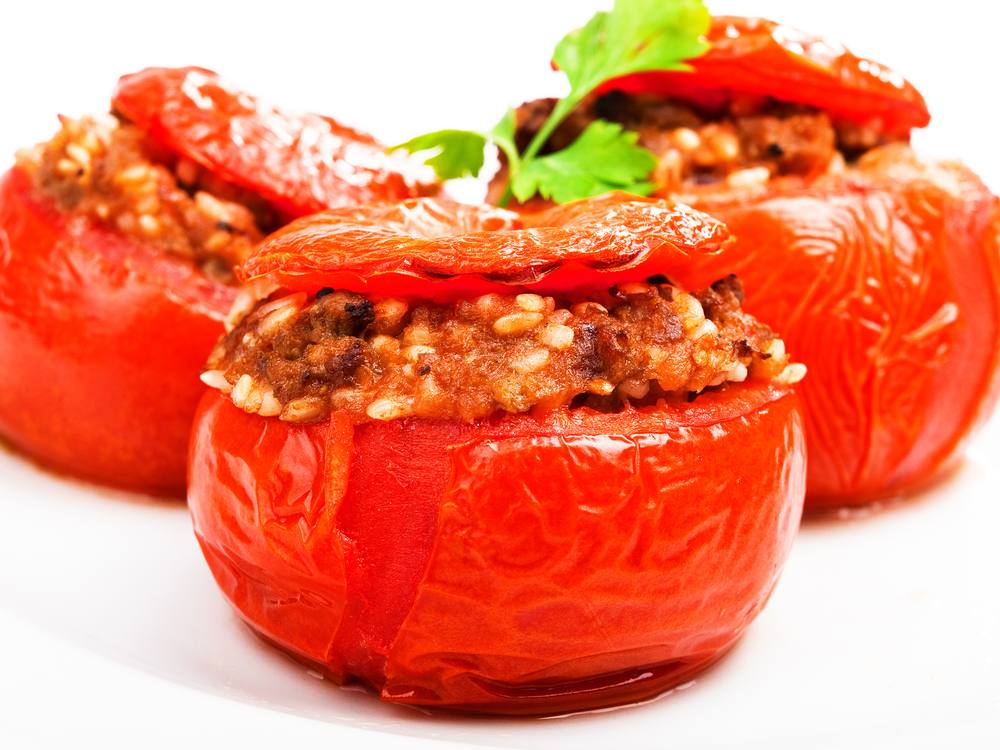 طماطم محشية باللحم المفروم‎‎