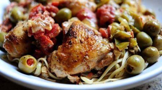 طريقة عمل دجاج بالزيتون‎‎