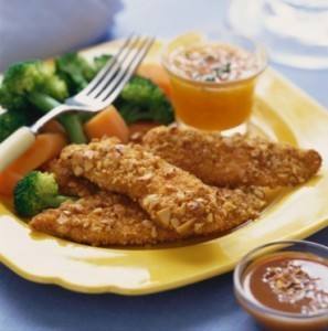 أصابع الدجاج بالبشاميل‎‎