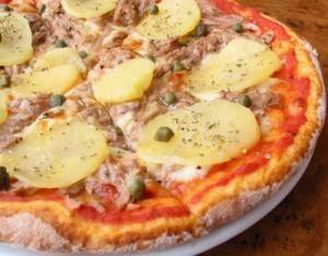 بيتزا البطاطس والموزريلا ‎‎