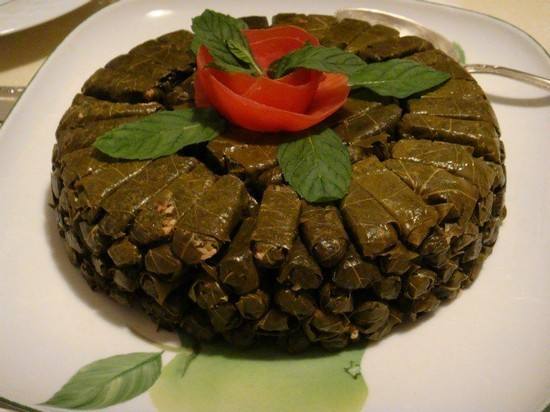 محشي ورق العنب بزيت الزيتون‎‎
