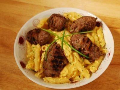 طريقة عمل مكرونة مع الكفتة بالجبنة‎‎