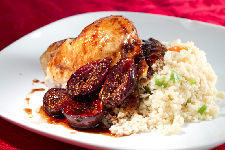 طريقة عمل الدجاج المخبوز بالتين و الكراميل‎‎