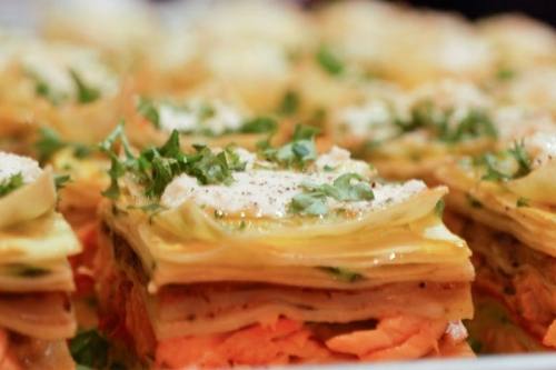 طريقة عمل اللازانيا بالسلمون‎‎