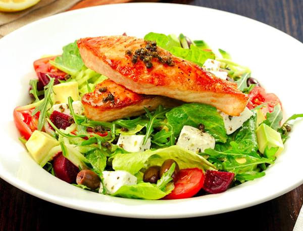 سلطة السلمون‎‎