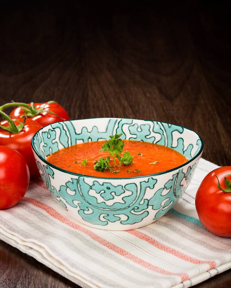 طريقة عمل شوربة الفلفل الأحمر الحلو‎‎