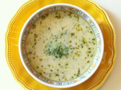 شوربة البطاطس بالجرجير‎‎