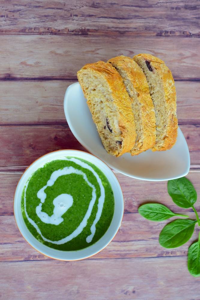 طريقة عمل حساء السبانخ وجوز الهند‎‎