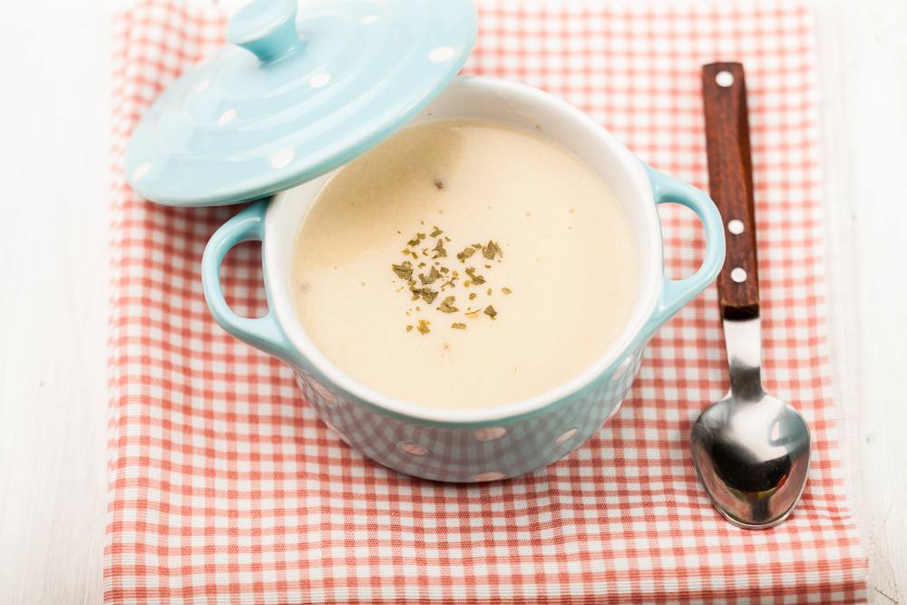 طريقة عمل حساء الدجاج الكريمي‎‎