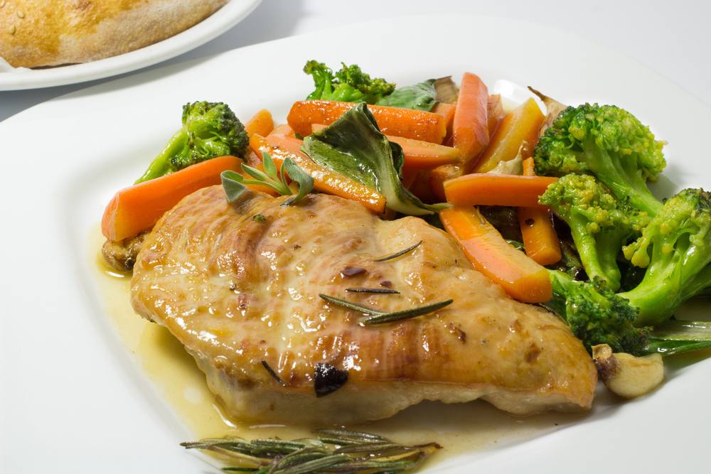 دجاج بصوص الليمون والبروكلي‎‎