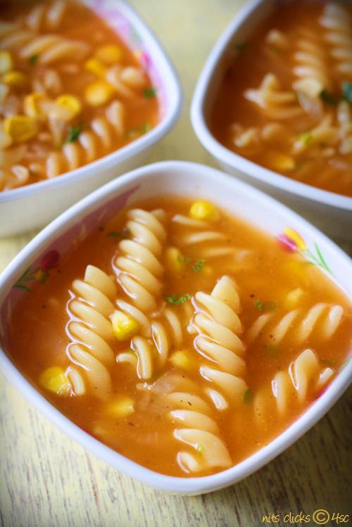 شوربة المكرونة بالحمص‎‎