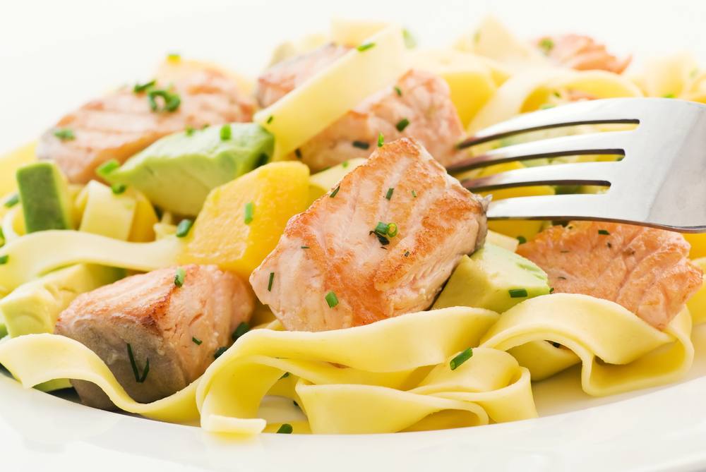 طريقة عمل باستا الشبت والسلمون المدخن‎‎