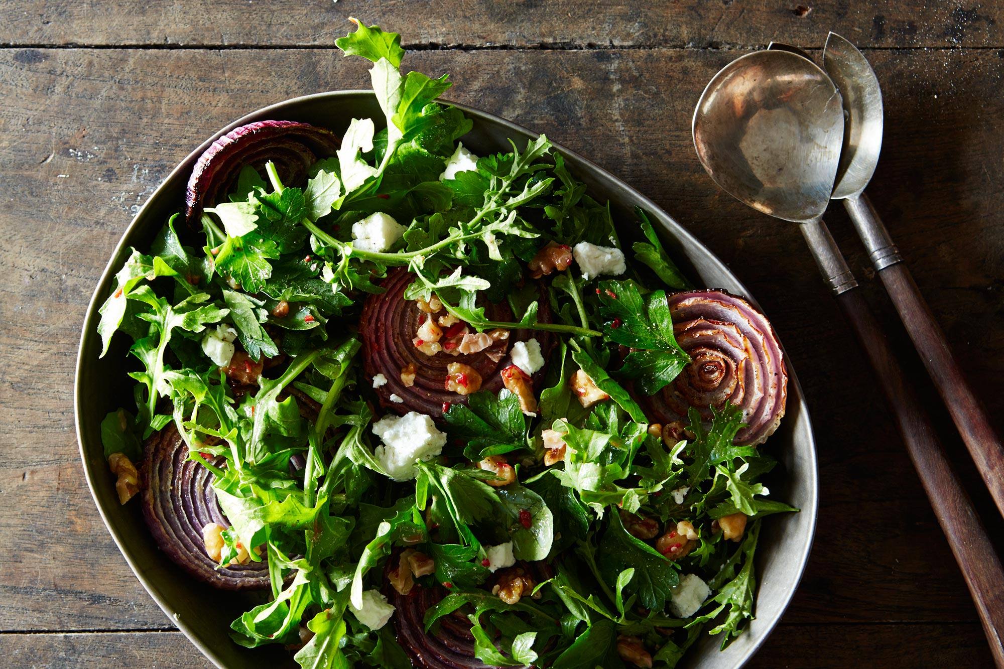 سلطة الجرجير بالبصل‎‎