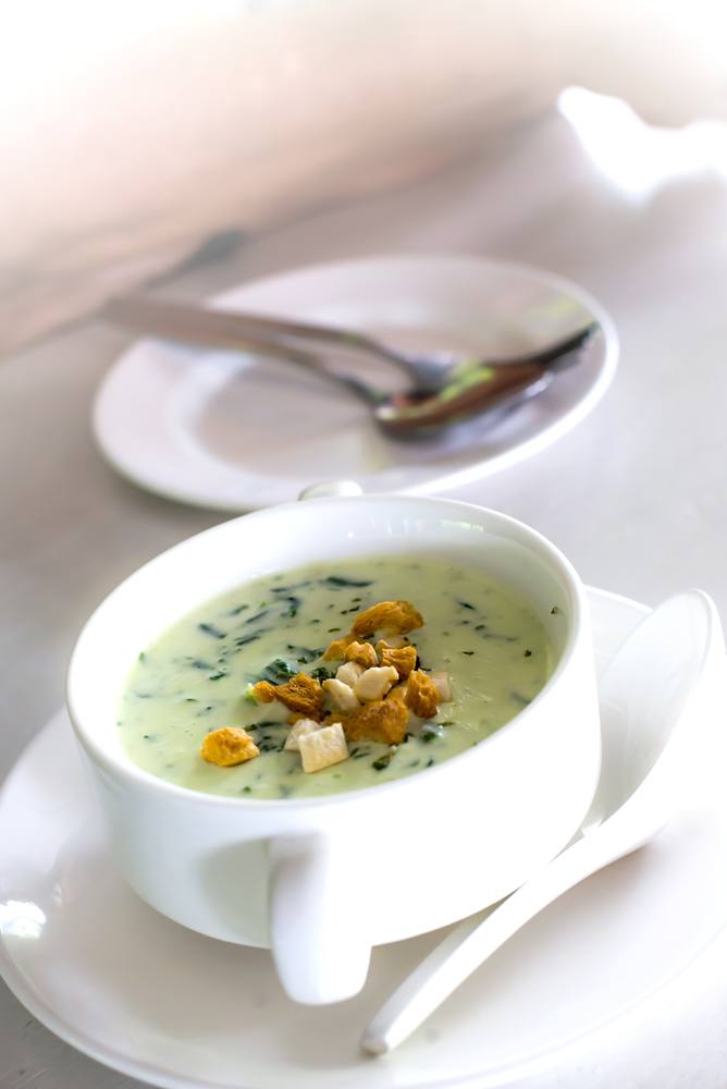 طريقة عمل شوربة السبانخ‎‎