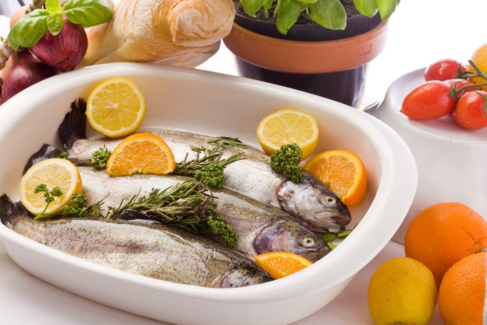 طريقة عمل سمك نهاش بقشرة ريحان وبرتقال‎‎