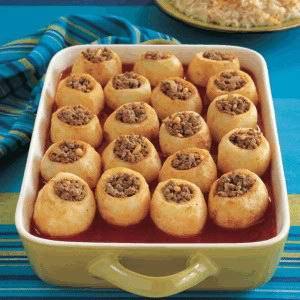 عمل البطاطس المحشى باللحم المفروم‎‎