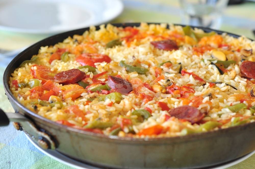 طريقة عمل الأرز بالسوسيس‎‎