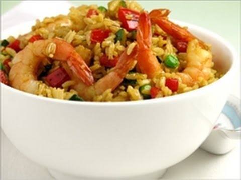 طريقة عمل الأرز المقلي بالجمبري‎‎