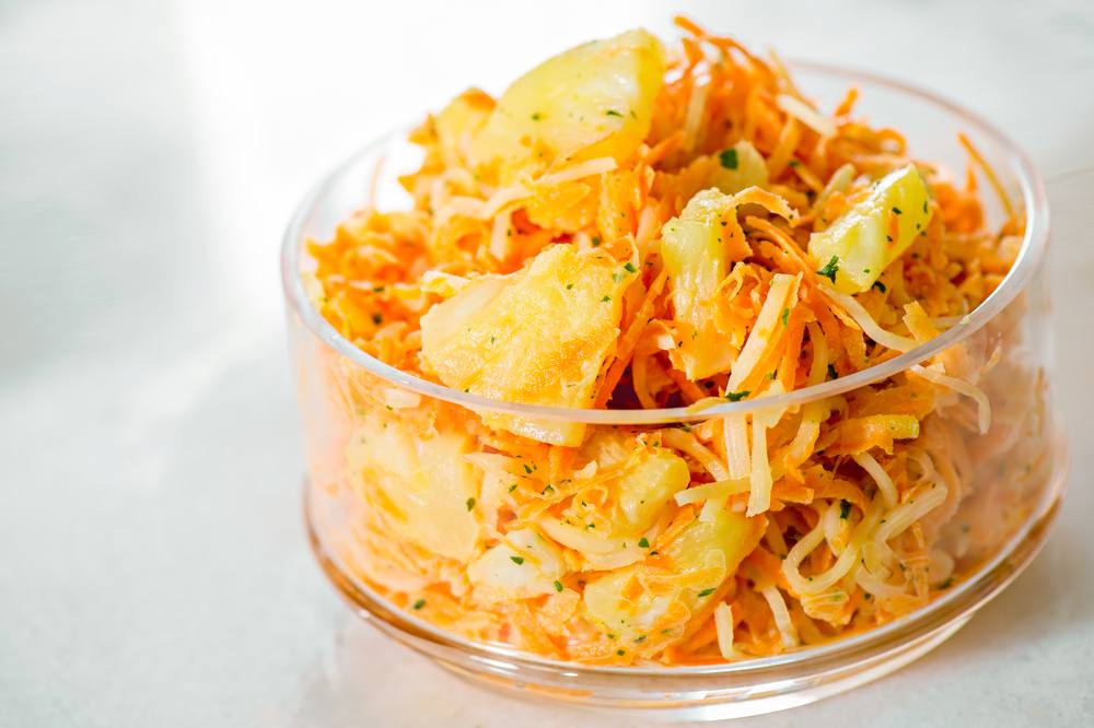 طريقة عمل سلطة الأناناس و الجزر‎‎