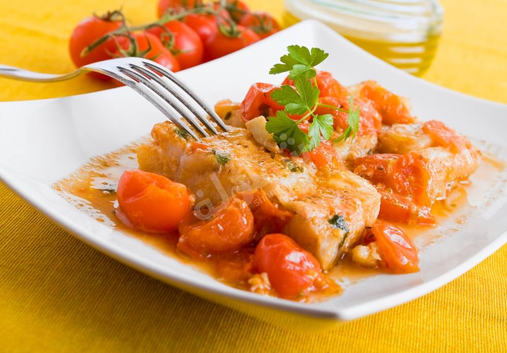 طريقة عمل سمك مع بيوريه حمص الشام بالأعشاب‎‎