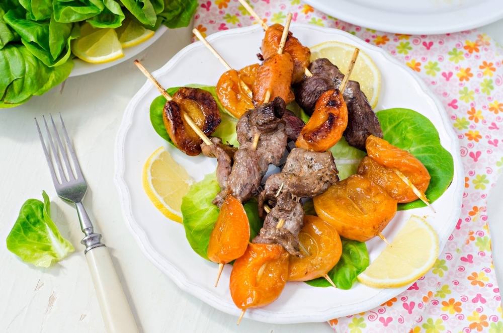 طريقة عمل كباب اللحم بالمشمش‎‎