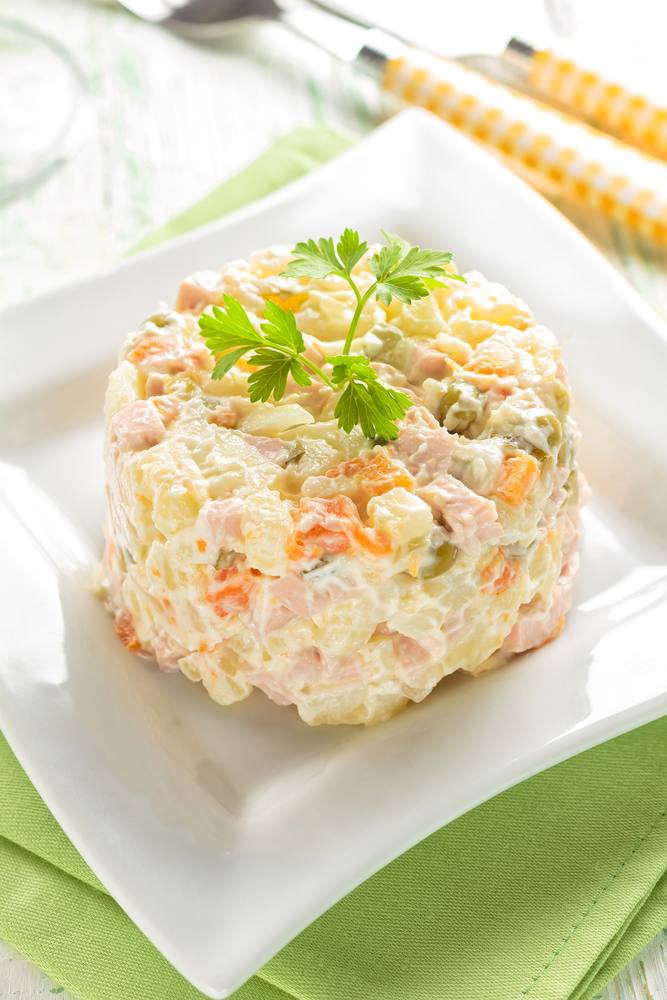 طريقة عمل سلطة‏ ‏البازلاء‏ ‏بالمايونيز‎‎