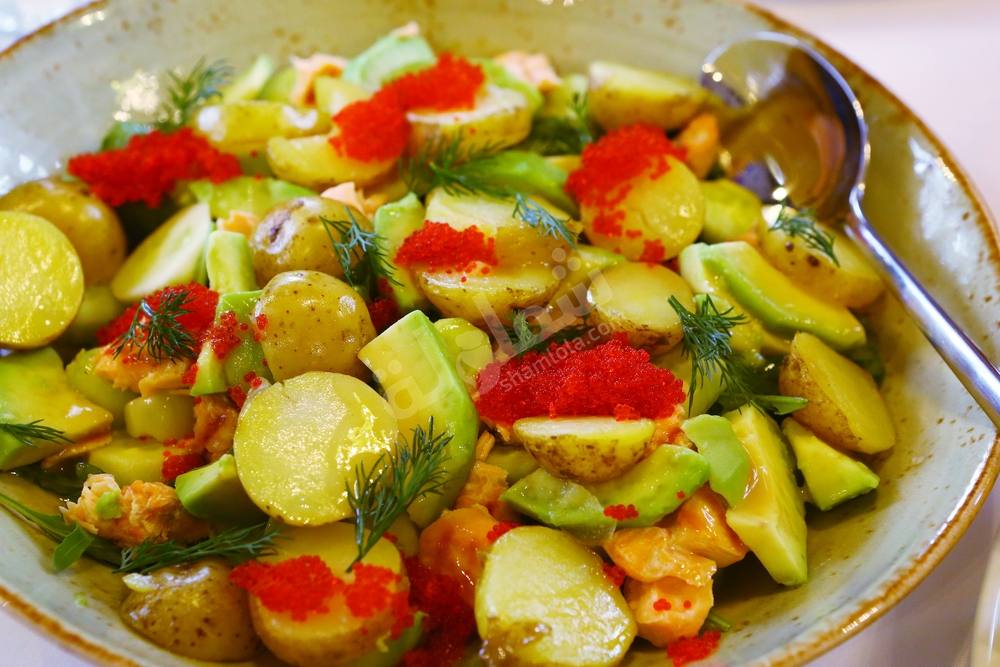 طريقة عمل سلطة الأفوكادو و الجبن‎‎