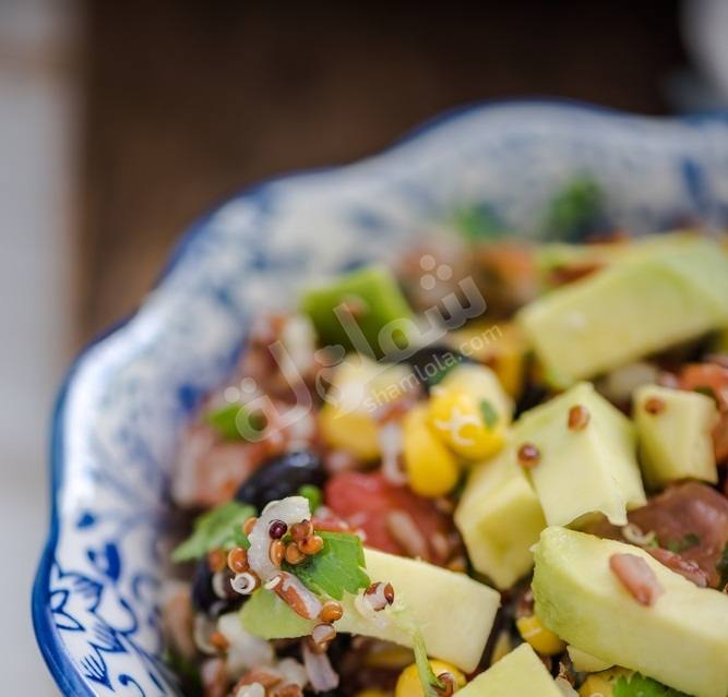 طريقة عمل سلطة أرز بالافوكادو‎