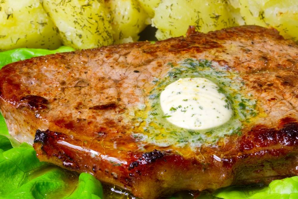 طريقة عمل ستيك بزبدة الثوم‎‎