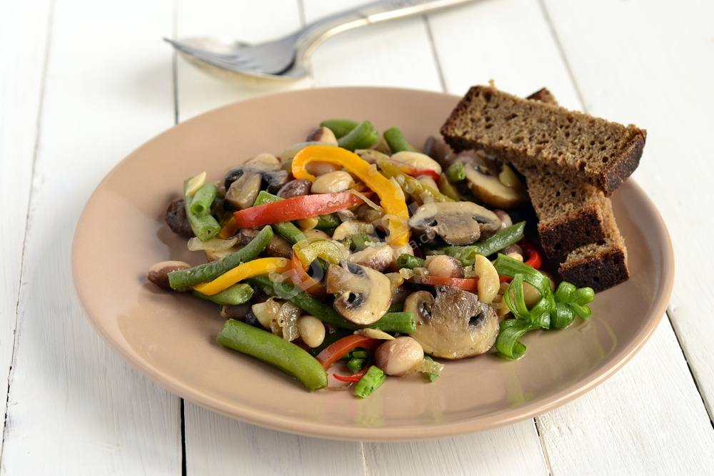 طريقة عمل سلطة الفطر مع الفلفل‎‎