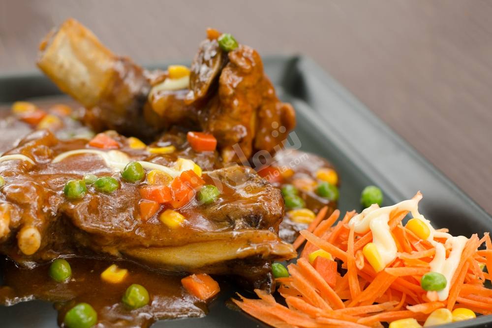 طريقة عمل ضأني مشوي مع سلطة البسلة‎‎