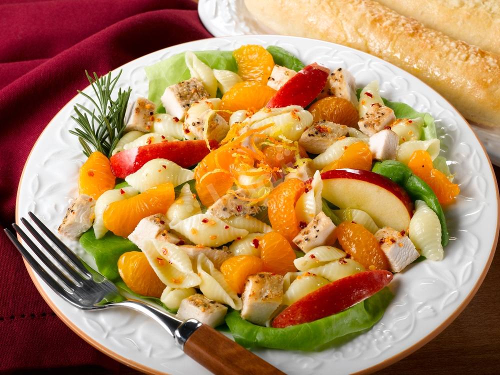 طريقة عمل مكرونة بالدجاج والبرتقال‎‎