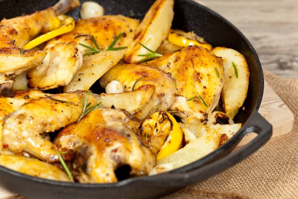 طريقة عمل الدجاج بالبطاطس اللبنانية‎‎