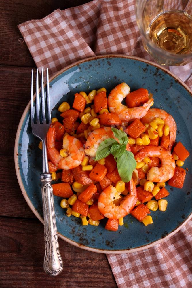 طريقة عمل سلطة الحبوب مع الجمبري‎‎