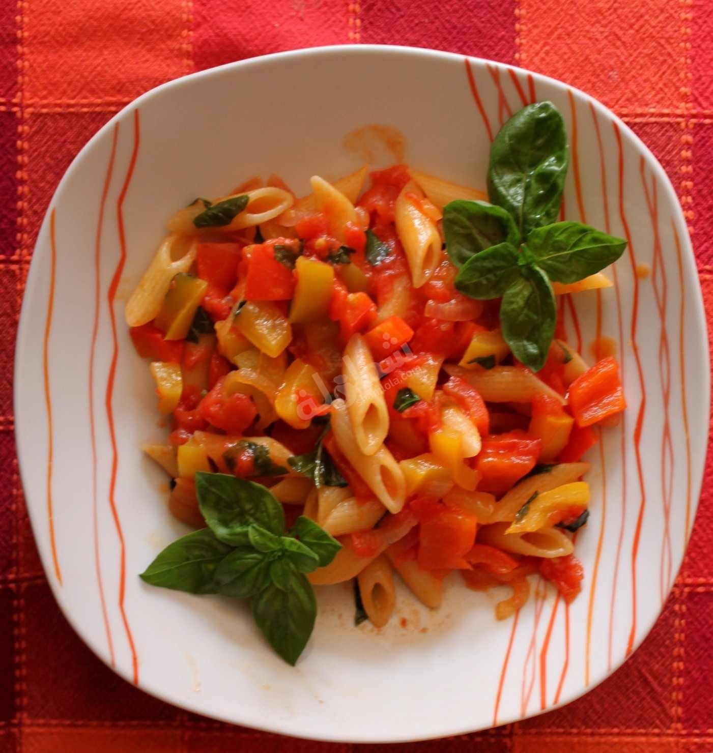 طريقة عمل  مكرونة بينا بالفلفل‎‎