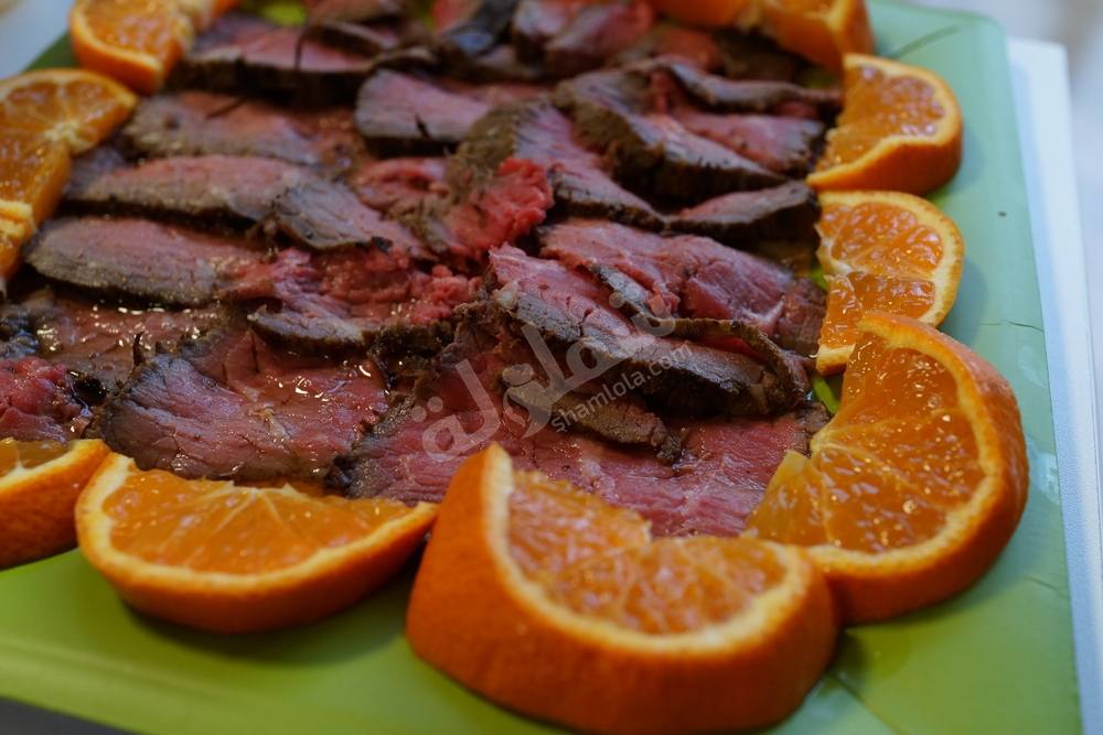 طريقة عمل لحم ضاني مدهون بمربى البرتقال‎‎